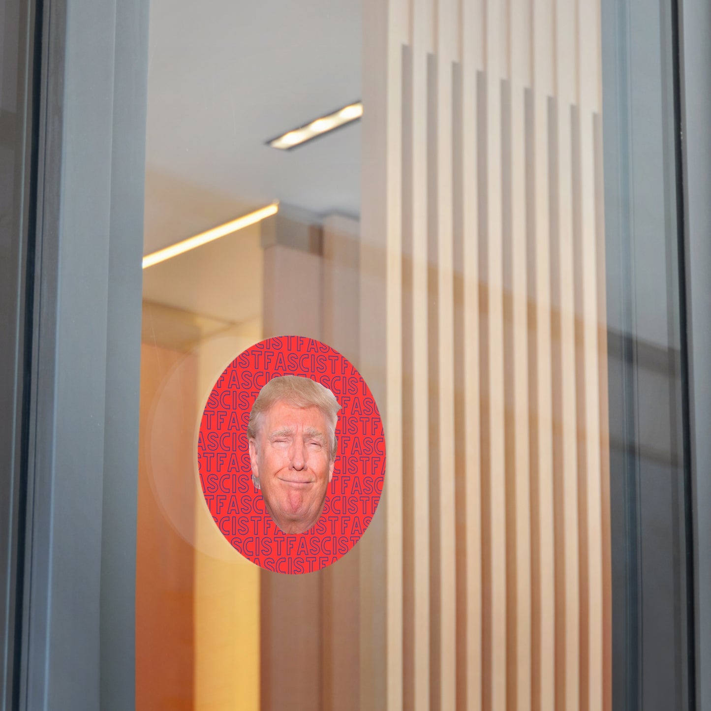 Trump the Fascist- 5" circle sticker